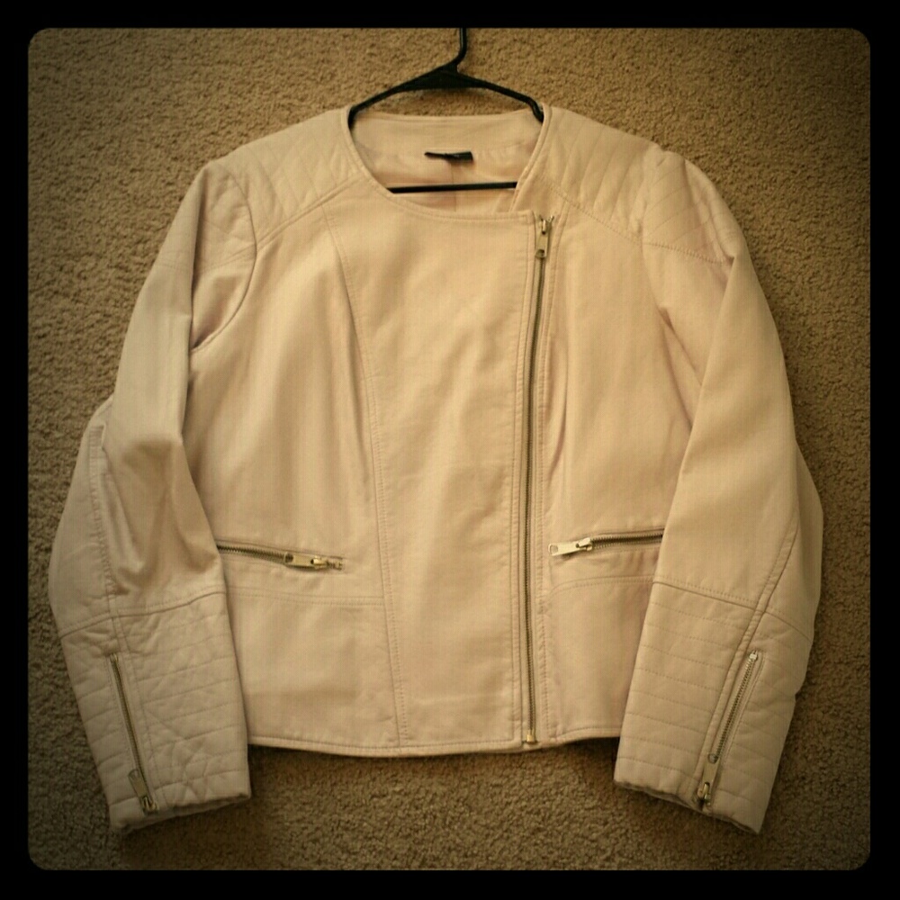 Never worn.... Light Pink Faux Leather